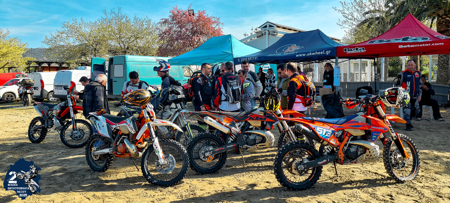 Riders preparing