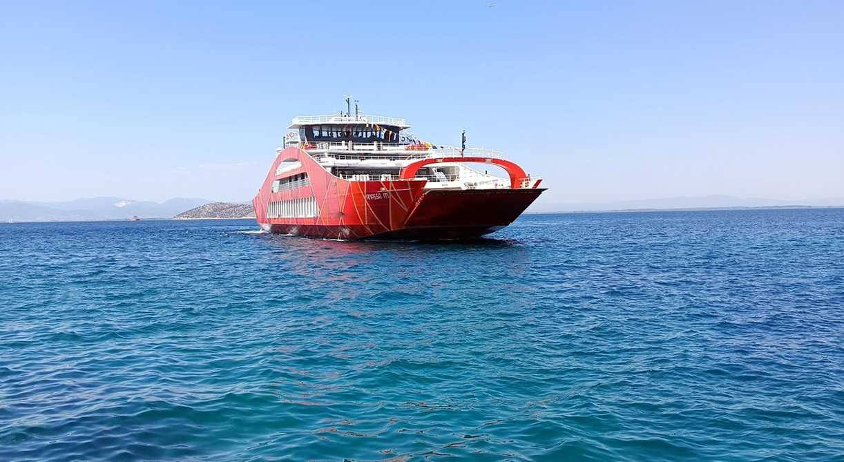Ferry crossing to Thassos